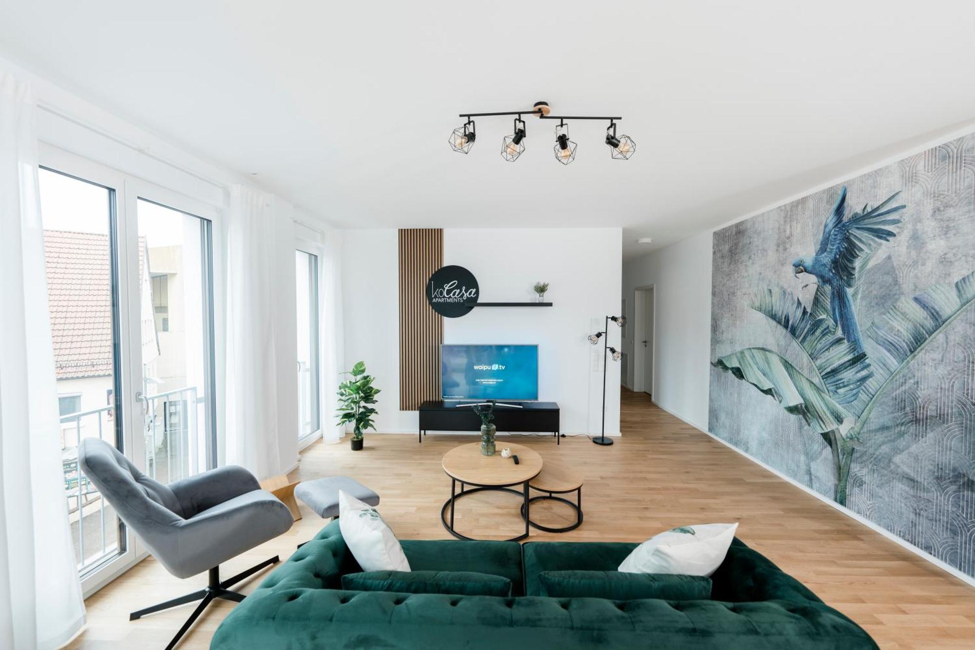 Kocasa-Apartments 02, Design, City-Center Boeblingen, Stellplatz, Balkon, Waipu-Tv Kültér fotó