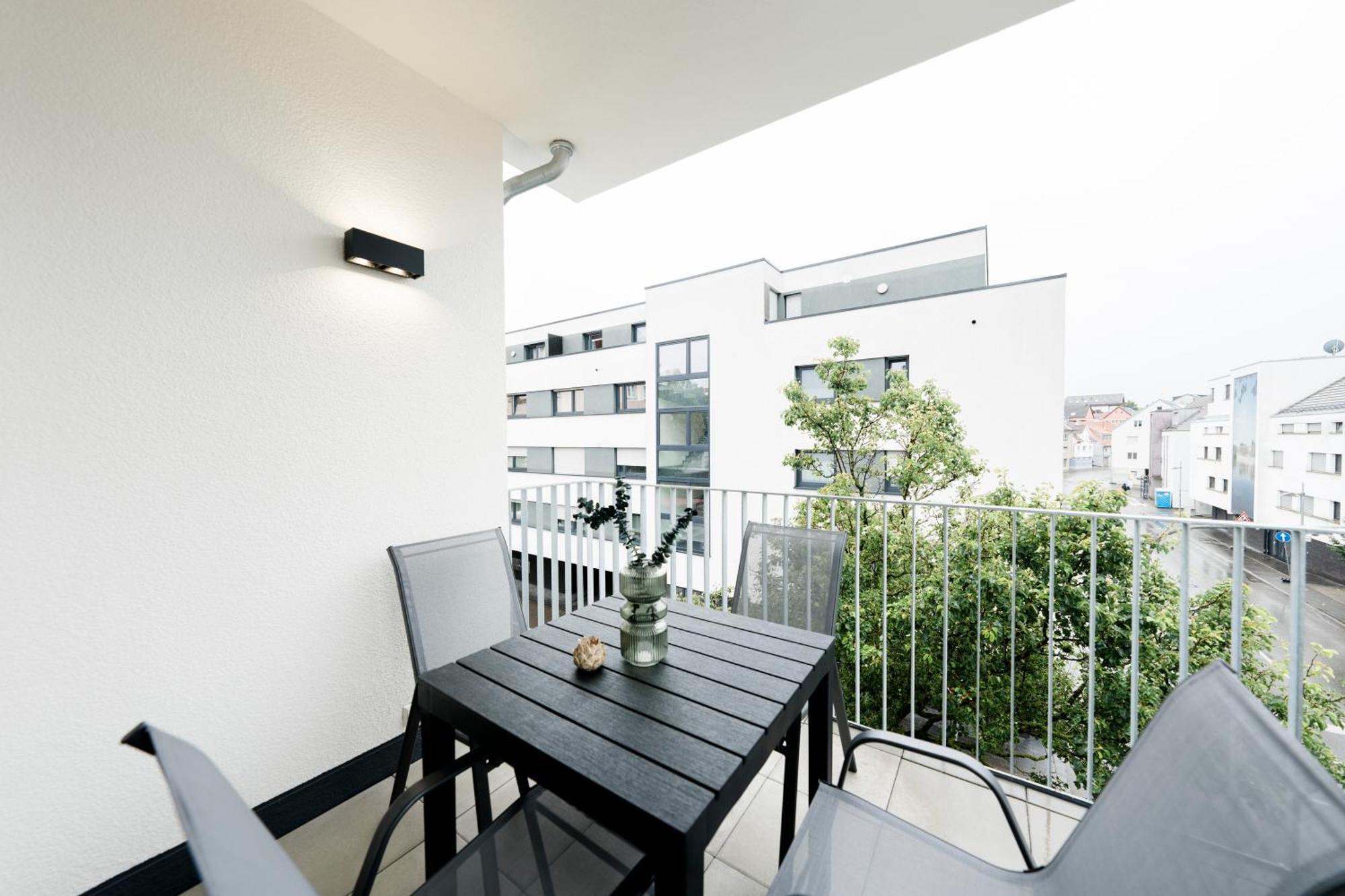 Kocasa-Apartments 02, Design, City-Center Boeblingen, Stellplatz, Balkon, Waipu-Tv Kültér fotó